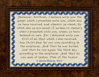 According to the Scriptures - I Corinthians 15:1-5